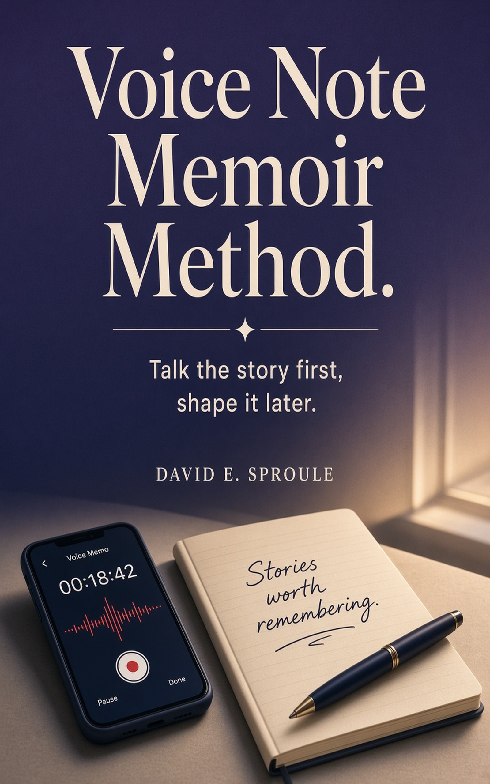 Cover for Voice Note Memoir Method